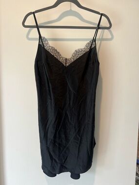 Victoria’s Secret Black nightgown with lame trim. Size Small